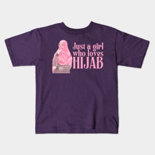 just a girl who loves hijab Kids T-Shirt